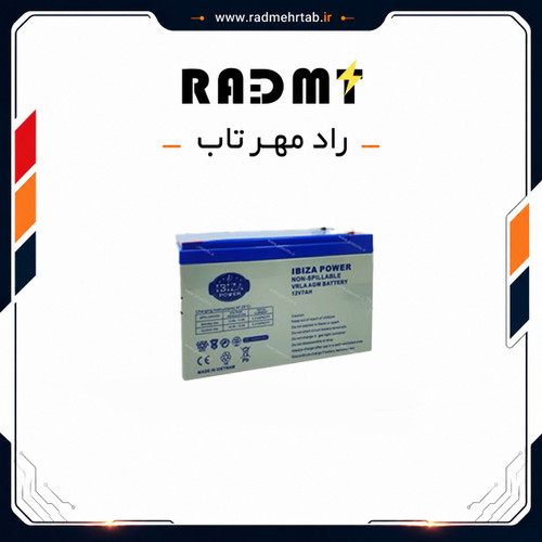 باتری یو پی اس ۱۲ ولت 7 آمپر ساعت ایبیزا