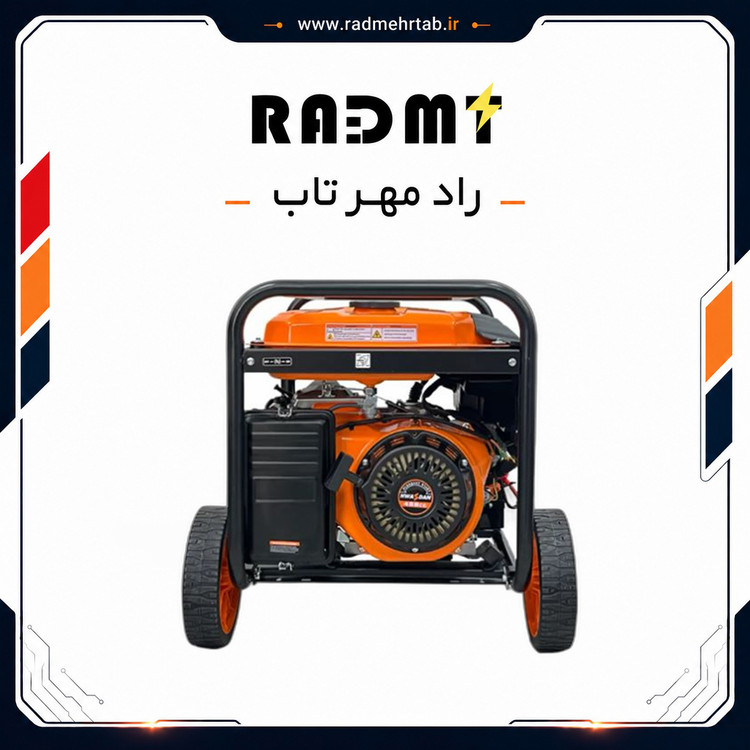 موتور برق بنزینی استارتی تک فاز 7.7 کیلووات هواسدان H9000D-G