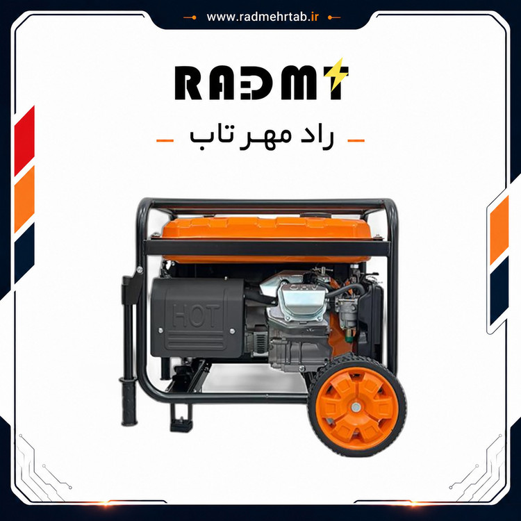 موتور برق بنزینی استارتی تک فاز 7.7 کیلووات هواسدان H9000D-G